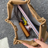 Soft PU Leather Shoulder Bags Women Texture Office Lady Large Capacity