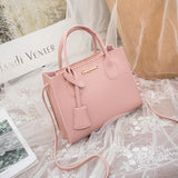 Soft PU Leather Women Bags Litchi Pattern Small Handbag Casual Shoulder Bags