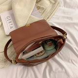 Plaid Pattern Shoulder Bag for Women Small Flap Messenger Packet