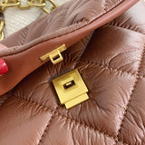 Plaid Pattern Shoulder Bag for Women Small Flap Messenger Packet