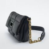 Quilted Shoulder Bag Women Purses Handbag Retro Clutch Tote