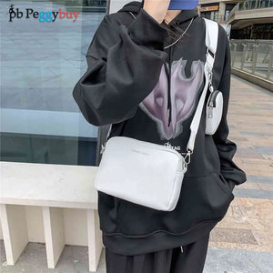 Classic Crossbody Bag with Wide Fabric Strap for Women