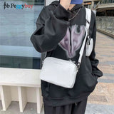 Classic Crossbody Bag with Wide Fabric Strap for Women