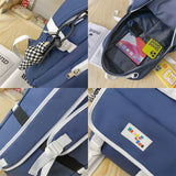 Waterproof Versatile Backpack Teen Girl College Student Schoolbag