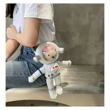 Women's Cartoon One Shoulder Messenger Bag with Solid Chain