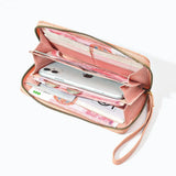 Solid Ladies Long Mobile Phone Bag Large Capacity Hand Wallet