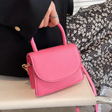 Mini PU Leather Flap Crossbody Bag for Women