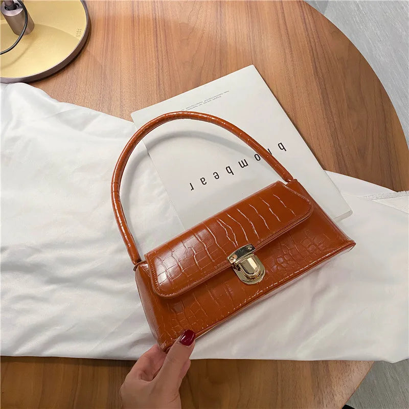 Lock Handbags Small Travel Hand Bag for Women