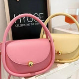Solid Shoulder Bags for Women Armpit Bag PU Leather Handbags Lady Crossbody Bags