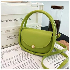 Solid Shoulder Bags for Women Armpit Bag PU Leather Handbags Lady Crossbody Bags