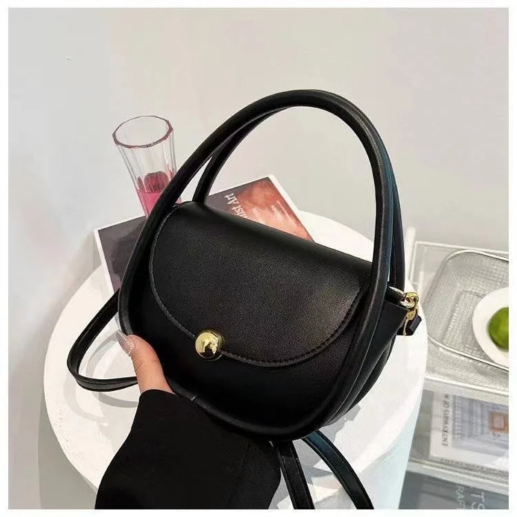Solid Shoulder Bags for Women Armpit Bag PU Leather Handbags Lady Crossbody Bags