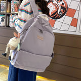 Waterproof Nylon Backpack Shoulder Bag for Teenage Girl Student Backpack