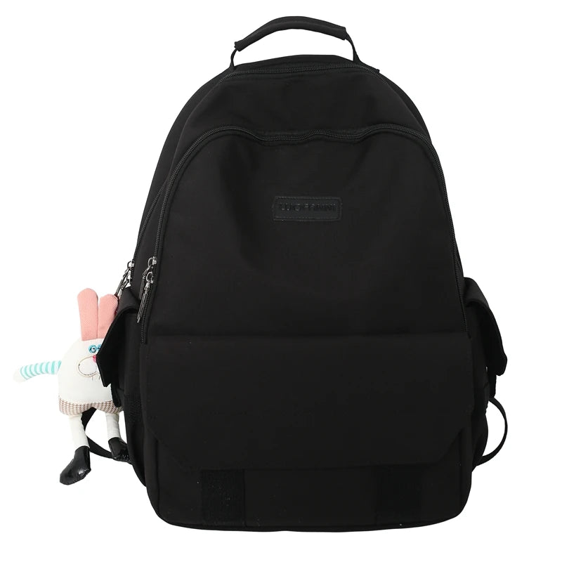 Waterproof Nylon Backpack Shoulder Bag for Teenage Girl Student Backpack