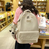 Waterproof Nylon Backpack Shoulder Bag for Teenage Girl Student Backpack