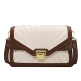 Small PU Leather Crossbody Shoulder Bag Short Handle Travel Handbag