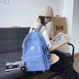 Waterproof Nylon Women Backpack Female Travel Bag Schoolbag