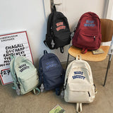 Waterproof Nylon Backpack Large Capacity Laptop Bag School Travel Backpack
