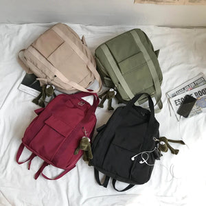 Waterproof Nylon Backpack Teenage Girl