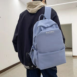 Solid Women Student Schoolbag Large Capicity Teenage Girl Backpack