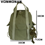 Waterproof Nylon Backpack for Teenage Girl