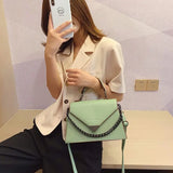 Leather Crossbody Bags For Women Chain Handbags Messenger Shoulder bags
