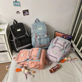 Stylish Teen Girl Book Bag College Schoolbag Large Capacity Rucksack