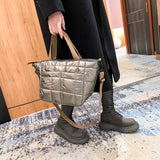 Space Cotton Nylon Shoulder Crossbody Bags for Women