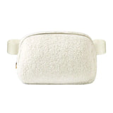 Outdoor Fleece Fur Waist Bag for Women Men Chest Bags Winter Bags
