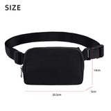 Outdoor Nylon Waist Bag Women Men Shoulder Bag
