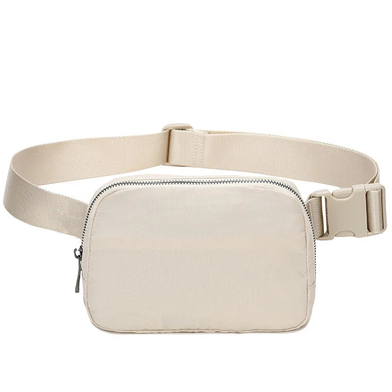 Outdoor Nylon Waist Bag Women Men Shoulder Bag