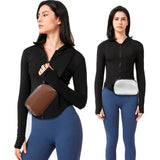 PU Leather Waist Bag For Women Men Outdoor Fanny Pack