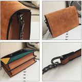 Small Flap Bag Matte PU Patch Shoulder Messenger Bag