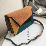 Small Flap Bag Matte PU Patch Shoulder Messenger Bag
