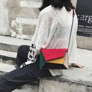 Small Flap Bag Matte PU Patch Shoulder Messenger Bag