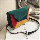 Small Flap Bag Matte PU Patch Shoulder Messenger Bag