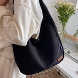 Big Shoulder Bag Space Cotton Handbag Woman Casual Tote Canvas Diagonal Bags