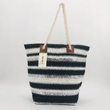 Straw Bag Women Hand-Woven Moon Shape Rattan Bag Drawstring Handbag