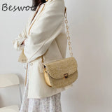 Straw Crossbody Shoulder Bag Women Small Purses Messenger Bags