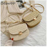 Straw Crossbody Shoulder Bag Women Small Purses Messenger Bags