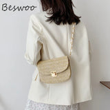 Straw Crossbody Shoulder Bag Women Small Purses Messenger Bags