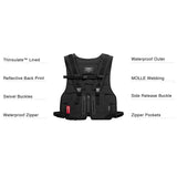 Streetwear Tactical Vest Men Hip Hop Style Chest Rig Reflective Strip Waistcoat
