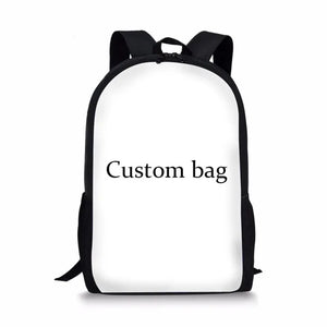 Dog Print School Bags For Girls Boys Women Backpack 15 Inch