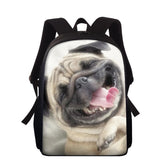 Dog Print School Bags For Girls Boys Women Backpack 15 Inch