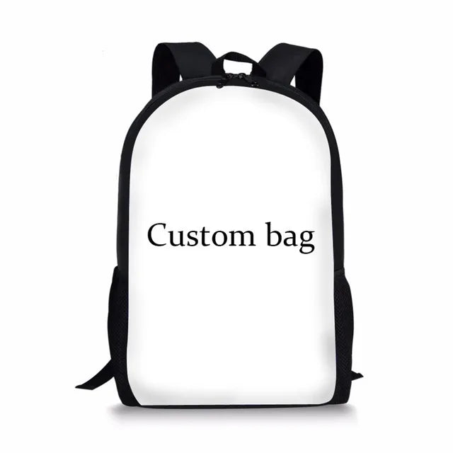 Dog Print School Bags For Girls Boys Women Backpack 15 Inch