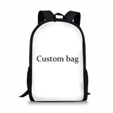 Dog Print School Bags For Girls Boys Women Backpack 15 Inch