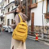 Waterproof Nylon Backpack for Women School Bag