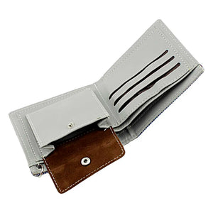 Boys Man Casual Wallet Coins Purse with Chain