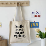Women's Letter Print Canvas Shoulder Bag