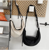 Large Capacity Casual Shoulder Bag Japanese Dumpling Bag