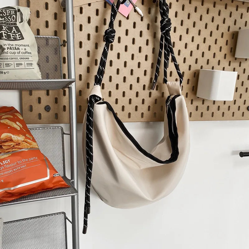 Large Capacity Casual Shoulder Bag Japanese Dumpling Bag